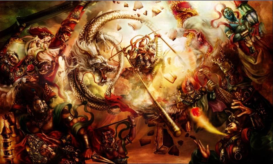 西游神话佛祖和玉皇大帝谁地位高,西游伏妖篇如来佛祖vs孙悟空