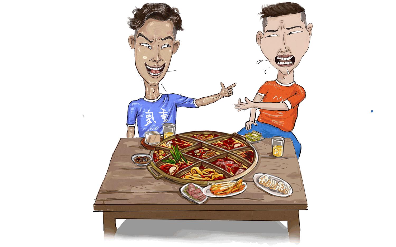 重庆人划拳名场面,重庆人划拳1520怎么画的