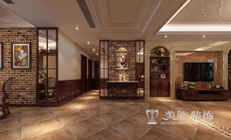 郑州127平美式装修,郑州装修135平米整装