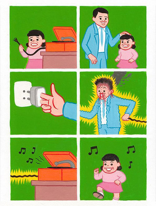 名星探福利:《重口味系列漫画》第12发JJ长在脸上的男人。