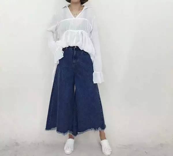 阔腿裤裙裤夏季搭配,时尚阔腿裤裙裤搭配