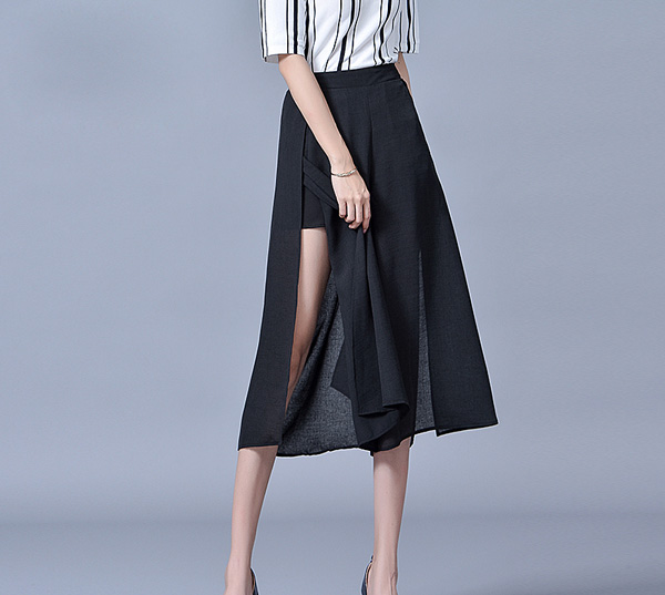 阔腿裤裙裤夏季搭配,时尚阔腿裤裙裤搭配