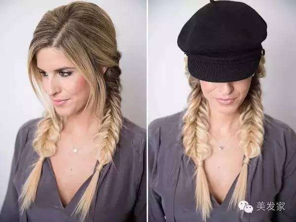 彩绳编发教程图解慢动作,中短发编发发型扎法图解