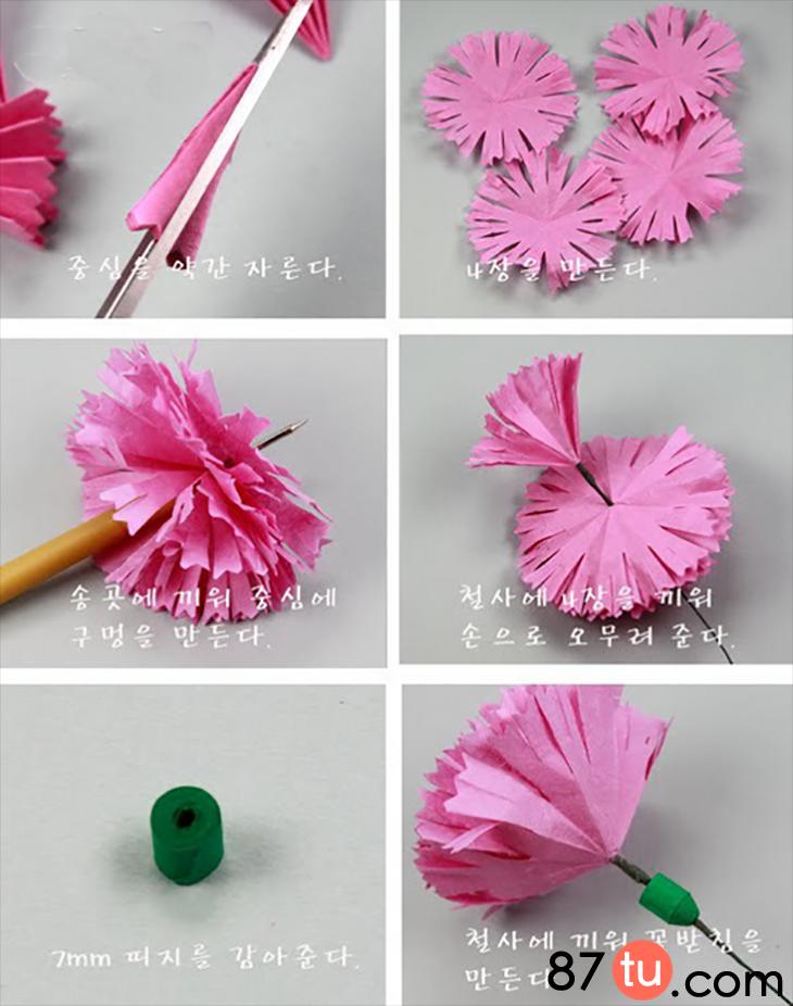 教师节手工制作大全创意康乃馨,教师节礼物手工制作康乃馨简单