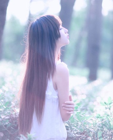 大脸长发刘海怎么剪最好看,长发大脸无刘海扎发