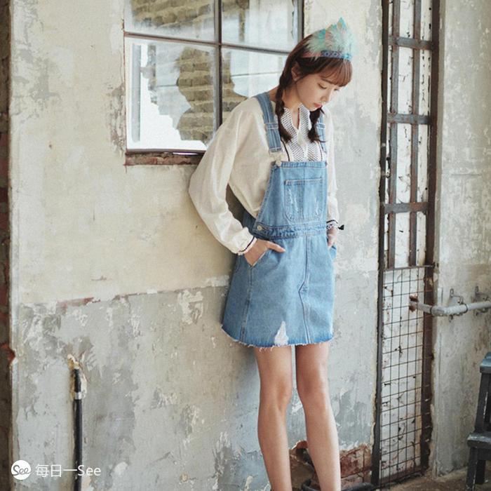 显年轻的背带裙推荐,可爱减龄背带裙