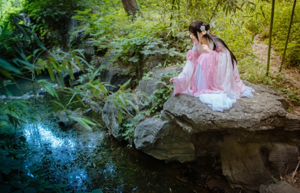 花千骨cos小花千骨,花千骨cosplay小骨