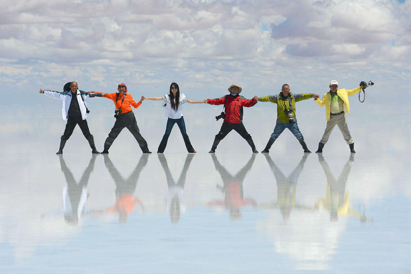 玻利维亚乌尤尼天空之镜视频,天空之镜玻利维亚