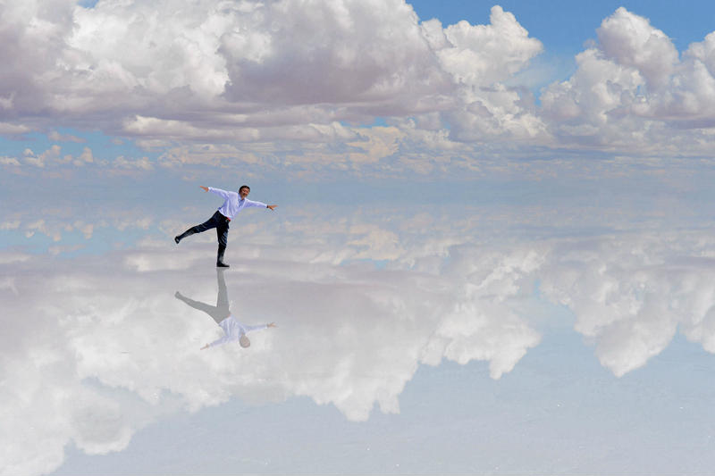 玻利维亚乌尤尼天空之镜视频,天空之镜玻利维亚