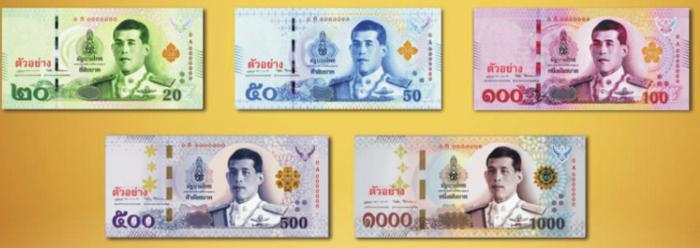 泰国钞票图片大全,泰国钞票印的是谁