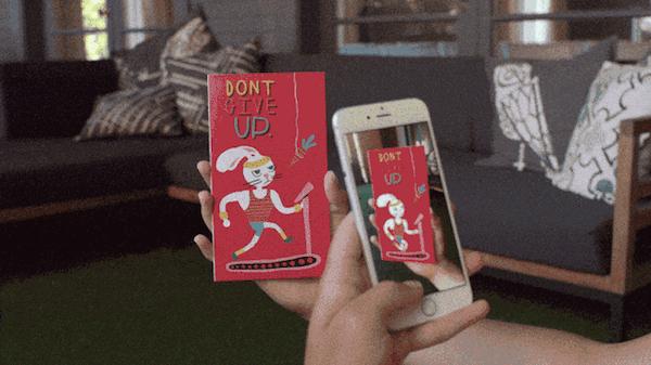 当贺卡遇上AR,好担心家里的海报也会动!