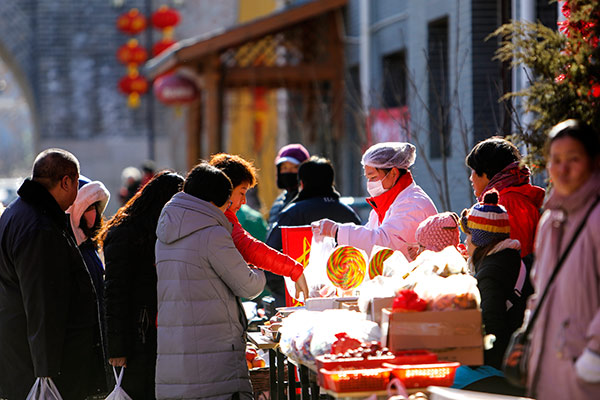 过大年购物的大集,北京望京年货大集