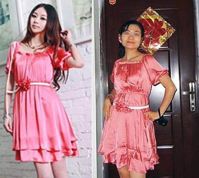 卖家秀与买家秀这差别也太大了吧,模特秀和买家秀对比