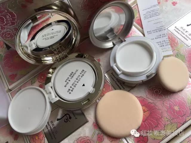 5月专柜whoo后美白水分光限量版气垫粉底+腮红套盒