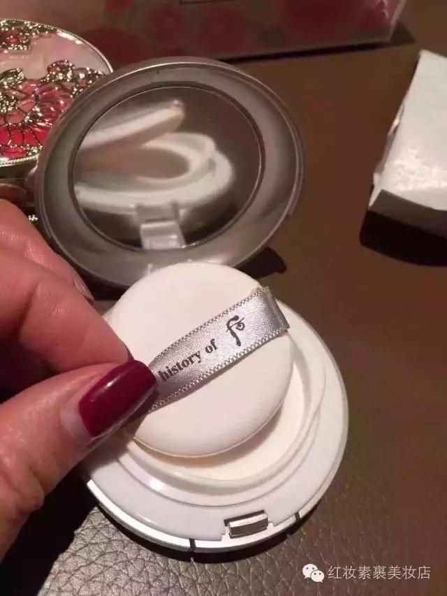 5月专柜whoo后美白水分光限量版气垫粉底+腮红套盒