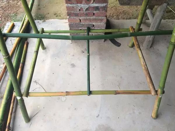 自制月季花架竹子,竹子自制拱门花架教程