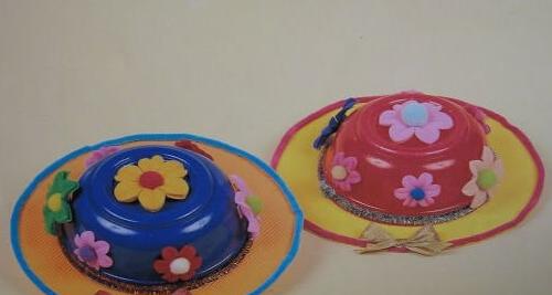 夏日遮阳帽手工最简单的,夏日遮阳帽手工儿童