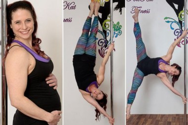 孕妇跳钢管舞高难度,怀孕妈妈跳钢管舞搞笑视频