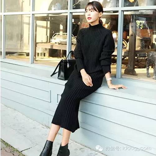 长款气质通勤毛衣,毛衣怎么搭配才有气场