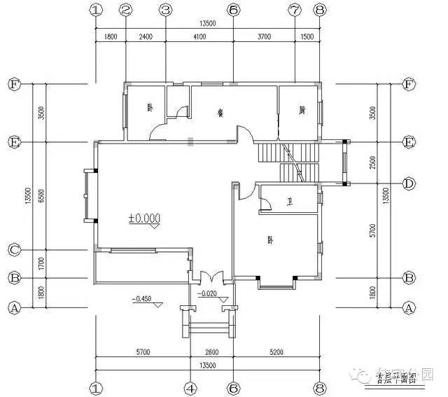 新农村户型平面图,新农村自建房兄弟双拼户型