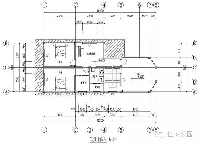 新农村户型平面图,新农村自建房兄弟双拼户型