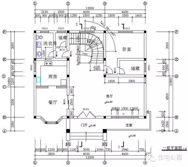 新农村户型平面图,新农村自建房兄弟双拼户型