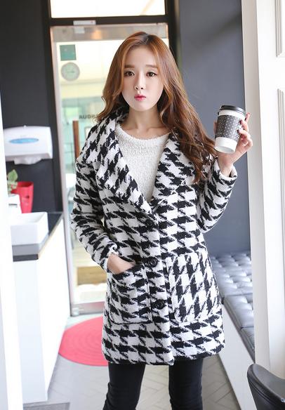 腊七腊八、冻掉下巴!寒意未减,喝碗腊八粥!千鸟格毛呢外套走起