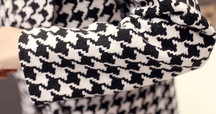 腊七腊八、冻掉下巴!寒意未减,喝碗腊八粥!千鸟格毛呢外套走起