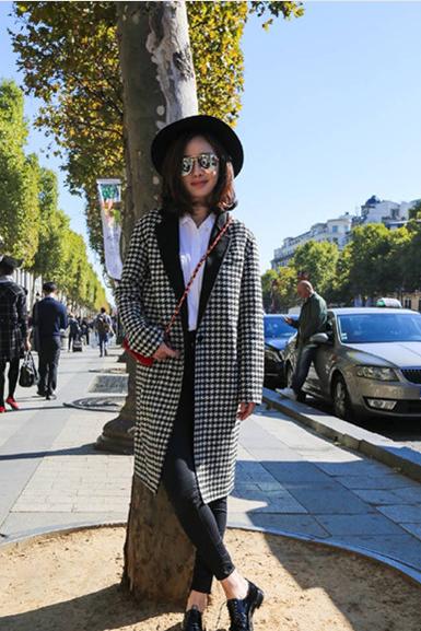 腊七腊八、冻掉下巴!寒意未减,喝碗腊八粥!千鸟格毛呢外套走起