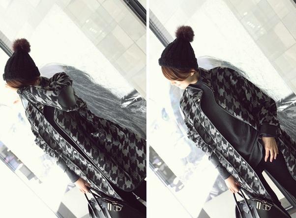 腊七腊八、冻掉下巴!寒意未减,喝碗腊八粥!千鸟格毛呢外套走起