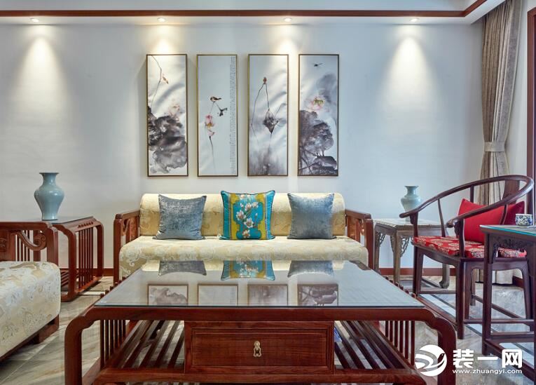 浪漫满屋一站式智能软装馆,家装新中式软装搭配