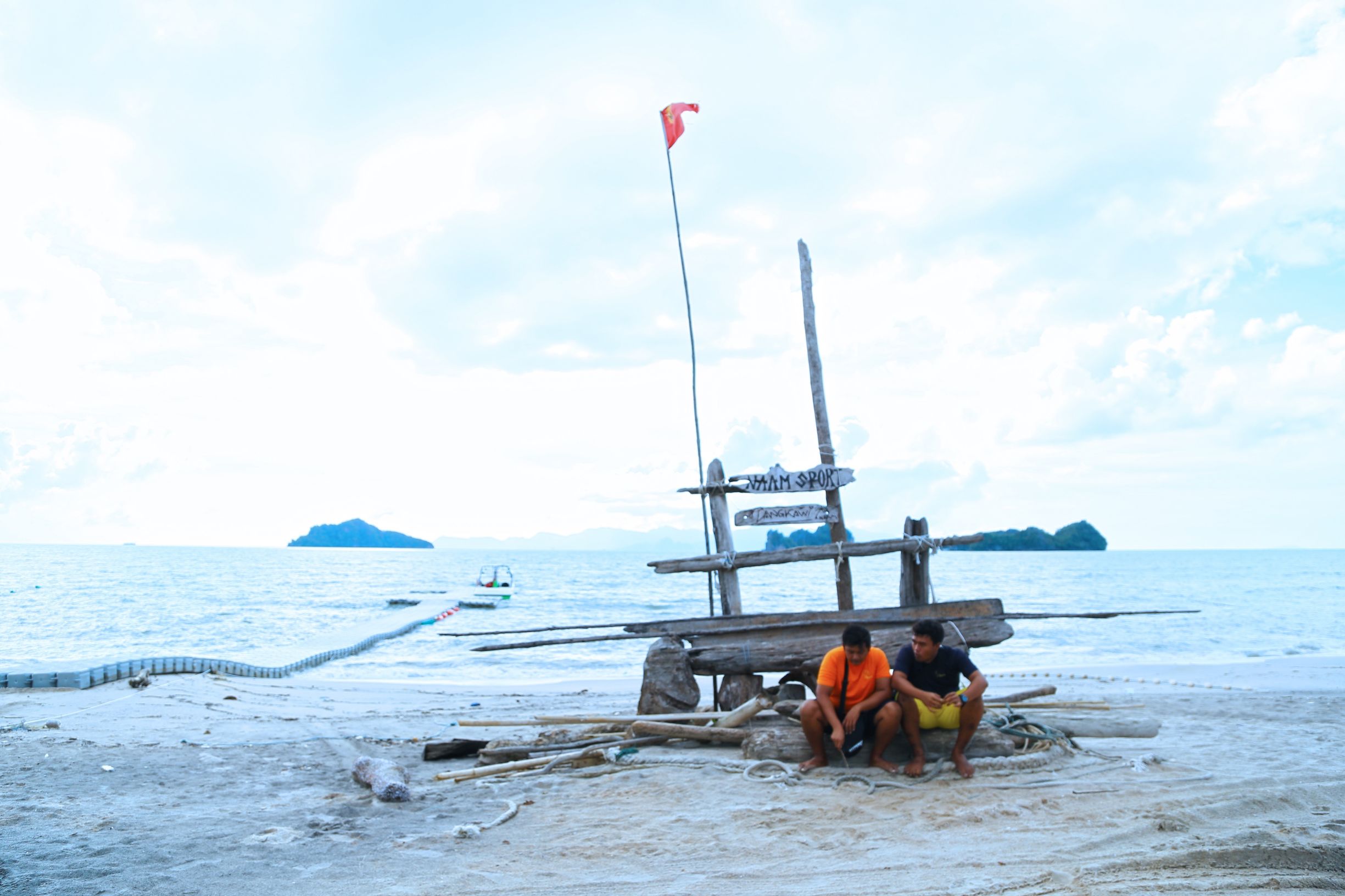 兰卡威珍南海滩,兰卡威珍南海滩航拍