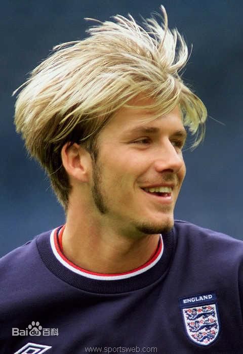足坛帅哥高清图贝克汉姆,绿茵场上的非主流贝克汉姆