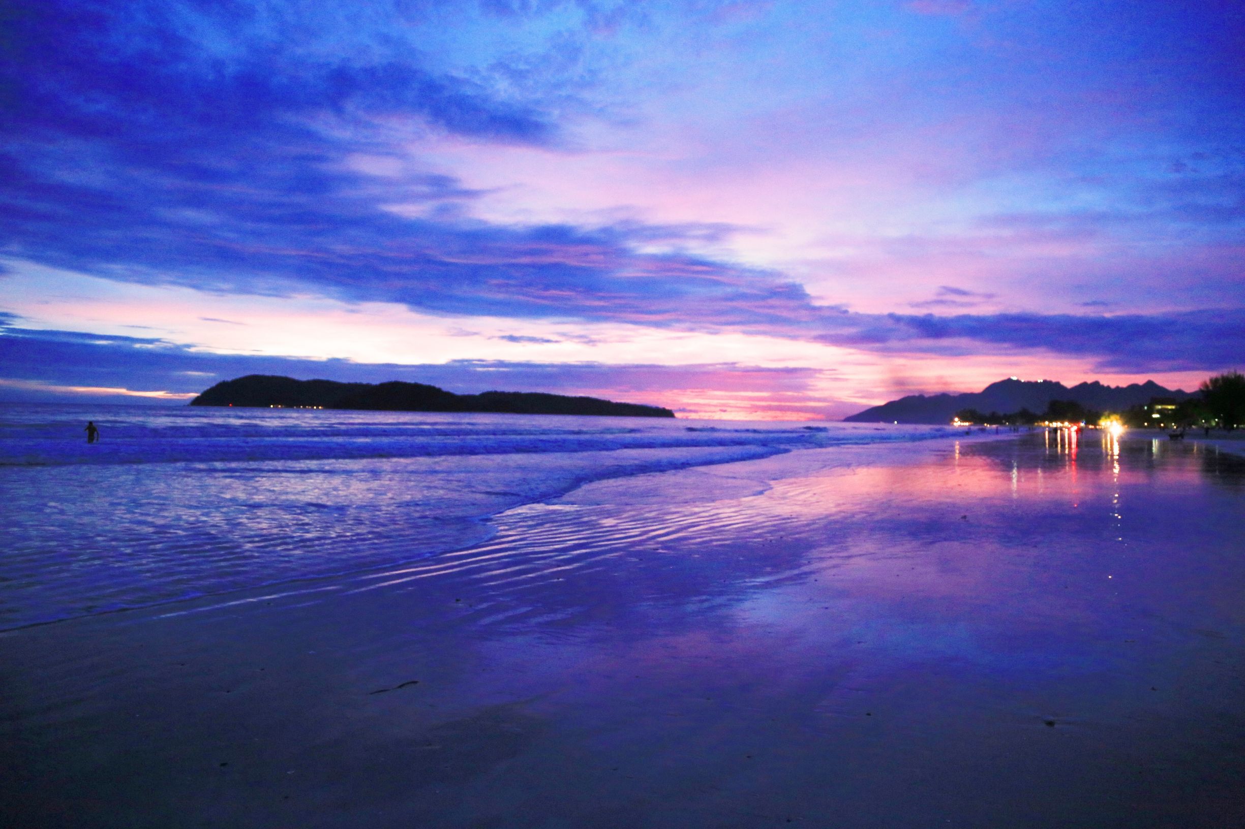 兰卡威珍南海滩,兰卡威珍南海滩航拍