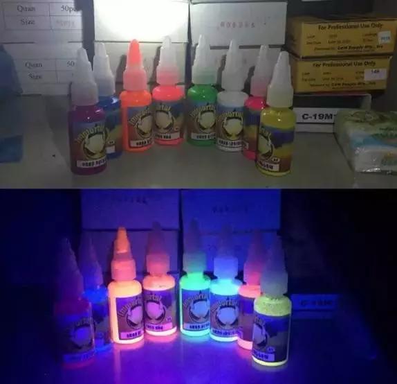 荧光纹身与鸽子血纹身,炫酷的荧光纹身