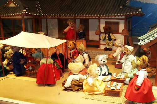 流年济州岛石头爷爷与泰迪熊的邂逅