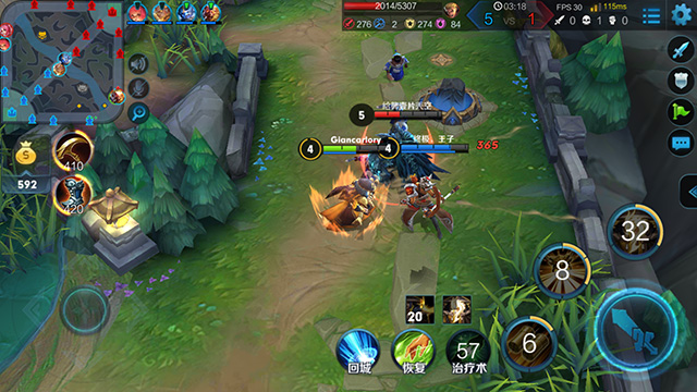 王者荣耀30fps和60fps,荣耀v8玩王者荣耀测评