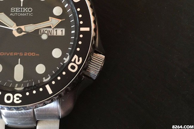 seiko精工潜水机械手表100m,seiko手表skx007