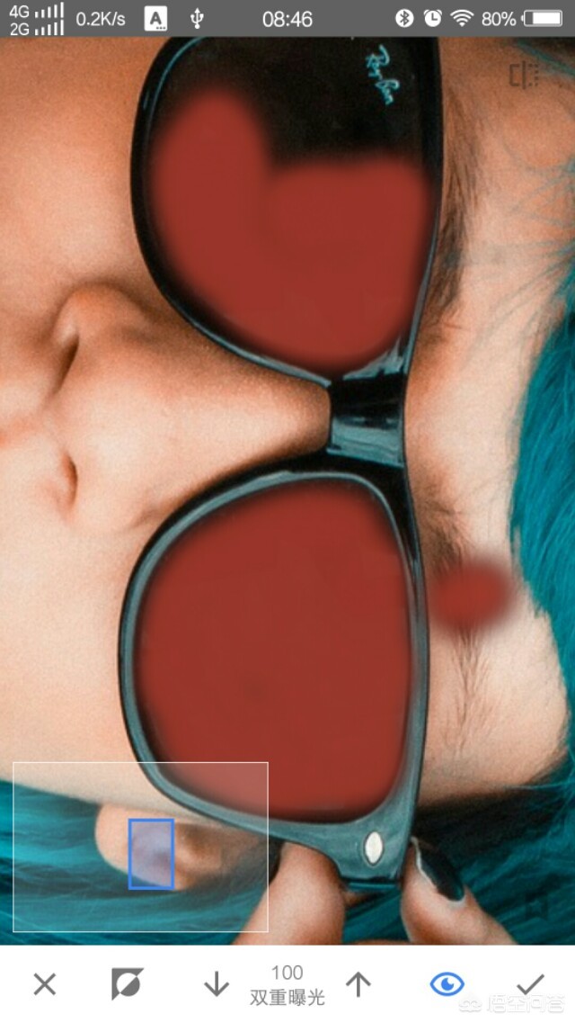 snapseed调反光照片,snapseed照片如何去雾