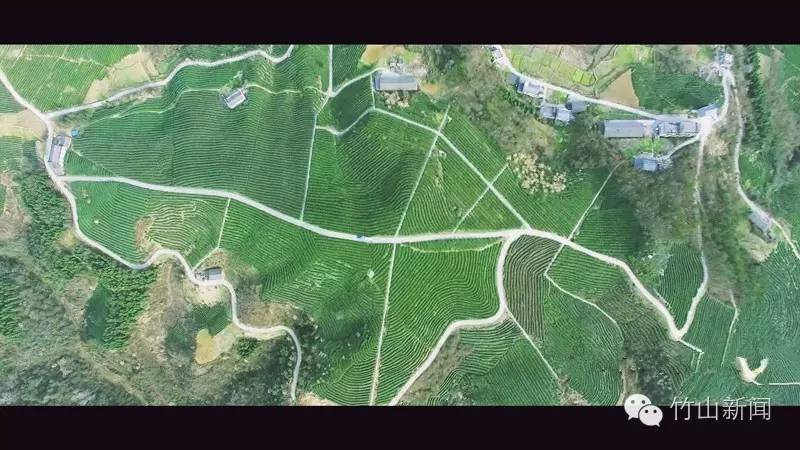哈了哇，坐在云端往下看，这竟然是竹山啊！