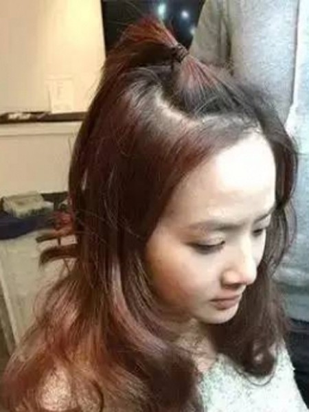 黑发色短发半扎发怎么扎图片,短发半扎高马尾怎么扎不会塌