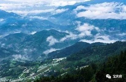 怀化溆浦县山背梯田全景,溆浦山背梯田