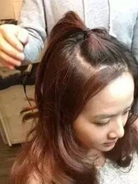 黑发色短发半扎发怎么扎图片,短发半扎高马尾怎么扎不会塌