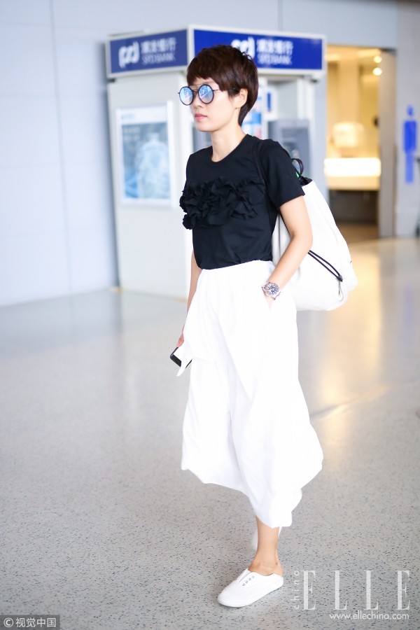 宋茜混搭双肩包个性加分,宋茜新包