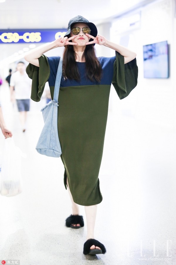 宋茜混搭双肩包个性加分,宋茜新包