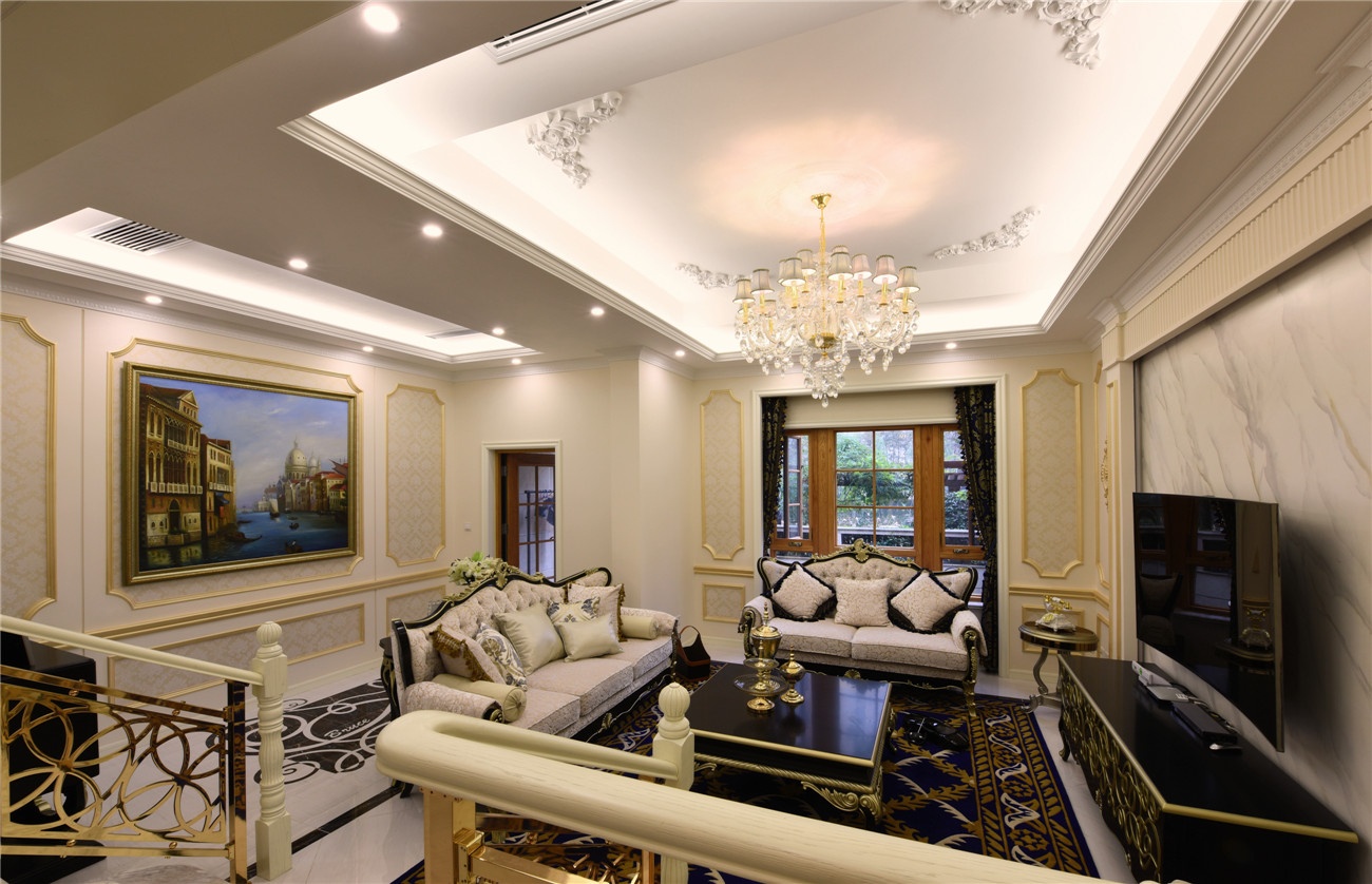 莫奈花园装修,法式庄园独栋别墅装修设计效果图