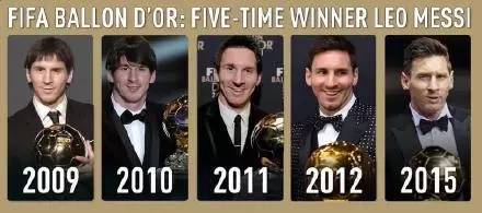 恭喜梅西获得第八座金球奖图片,梅西获得第五座金球奖