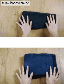 戴帽子长袖衣怎么叠不占空间,叠衣小妙招生活小技巧一学就会