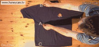 戴帽子长袖衣怎么叠不占空间,叠衣小妙招生活小技巧一学就会