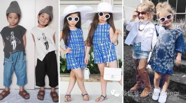 可爱又好看的双胞胎穿搭,双胞胎出门这样穿回头率超高
